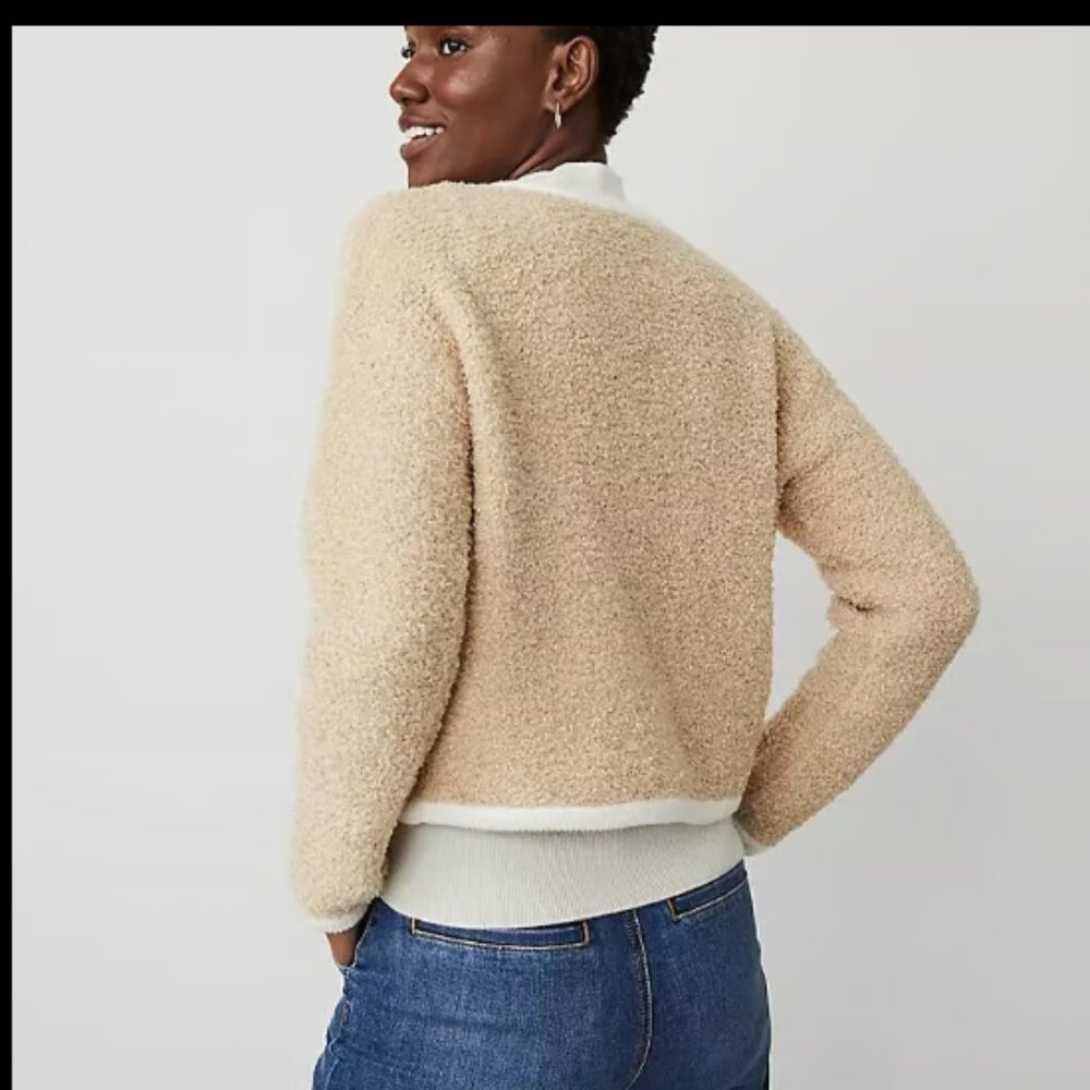 Ann Taylor Tan and Cream Cardigan - Picture 4 of 7